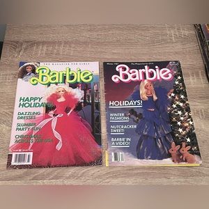 Pair of Vintage Barbie Magazines “The Magazine For Girls” Winter 1987 & 1989